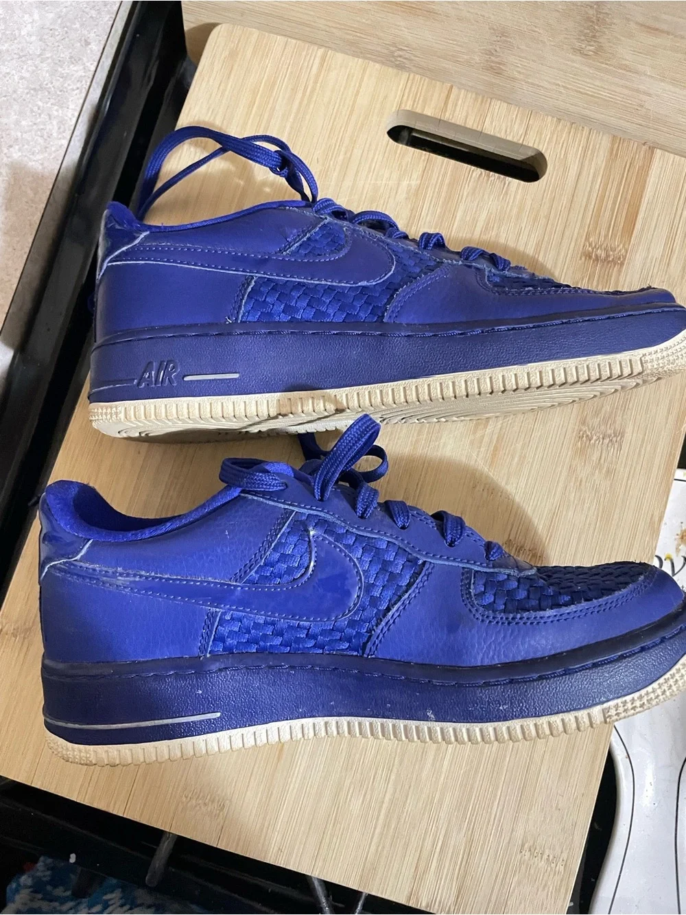 Kids Blue Athletic Sneakers - Air Force 1 concord blue